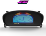 Digital Display Dash Mount to suit a Haltech IQ3 Display Screen which is a direct fit OEM factory fit which has a perfect interior black paint finish.