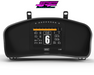 Digital Display Dash Mount to suit a MoTeC C125 Display Screen which is a direct fit OEM factory fit which has a perfect interior black paint finish.