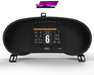Digital Display Dash Mount to suit a MoTeC C125 Display Screen which is a direct fit OEM factory fit which has a perfect interior black paint finish.
