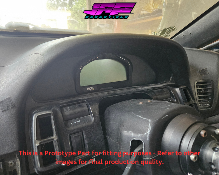 Digital Display Dash Mount to suit a Haltech IQ3 Display Screen which is a direct fit OEM factory fit which has a perfect interior black paint finish.