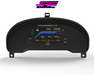 Digital Display Dash Mount to suit a AiM MXS Strada Display Screen which is a direct fit OEM factory fit which has a perfect interior black paint finish.