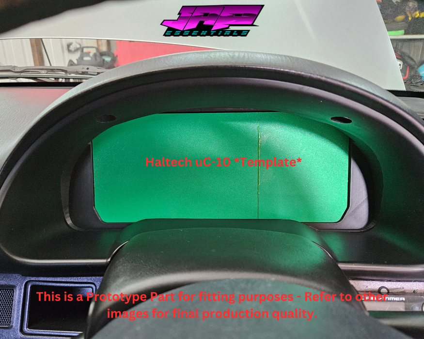 Digital Display Dash Mount to suit a Haltech uC-10 Display Screen which is a direct fit OEM factory fit which has a perfect interior black paint finish.