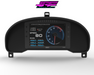 Digital Display Dash Mount to suit a MoTeC C127 Display Screen which is a direct fit OEM factory fit which has a perfect interior black paint finish.