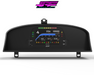 Digital Display Dash Mount to suit a AiM MXS Strada Display Screen which is a direct fit OEM factory fit which has a perfect interior black paint finish.
