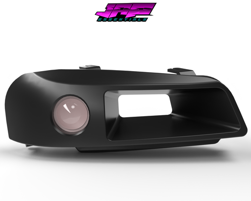 Ducted Headlight to suit a Nissan Skyline R34 GTR and GTT to increase air flow for racing and is a direct replacement of original OEM headlight. No Modifications needed. These include a 2.5 inch LED Projector.