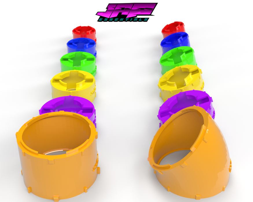 Rapid Fabrication Tubes help welders or boilermakers with Automotive welding. This tool allows the welder to mock up exhaust headers or manifolds with these 3D printed pie cuts to help the speed and reduce waste of potential errors.